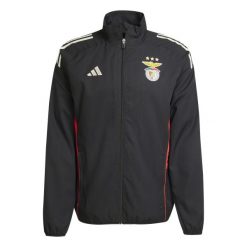 Kurtka dresowa Benfica Lizbona Tiro 25. Czarne kurtki treningowe męskie Adidas, l, bez wzorów, z dresówki, na fitness i siłownię. Za 383.00 zł.