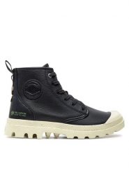 Palladium Trampki 74378-008-M Czarny. Czarne trampki i tenisówki męskie Palladium, bez wzorów, ze skóry, bez zapięcia. Za 329.99 zł.