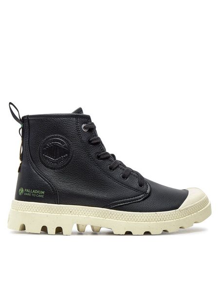 Palladium Trampki 74378-008-M Czarny. Czarne trampki i tenisówki męskie Palladium, bez wzorów, ze skóry, bez zapięcia. Za 329.99 zł.