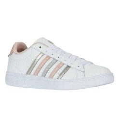 Damskie Buty Sportowe Court Tiebreak II. Białe buty sportowe na co dzień damskie K-Swiss, bez wzorów, z gumy. Za 285.00 zł.