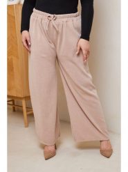Curvy Lady Spodnie sztruksowe w kolorze beżowym rozmiar: 48/50. Brązowe spodnie materiałowe damskie Curvy Lady, bez wzorów, ze sztruksu, klasyczne, z standardowym stanem. Za 83.42 zł.
