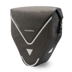Torba rowerowa trójkątna na bagażnik wodoodporna. Czarne torebki klasyczne damskie ROCKBROS, bez wzorów, z materiału, duże, bez dodatków. Za 262.99 zł.