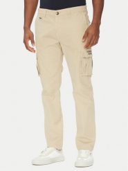 Aeronautica Militare Spodnie materiałowe 251PA1329CT2443 Beżowy Regular Fit. Brązowe spodnie materiałowe męskie AERONAUTICA MILITARE, bez wzorów, z bawełny. Za 499.99 zł.