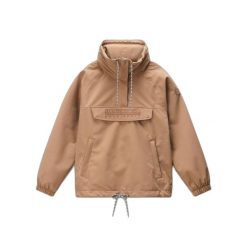 Damska kurtka wodoodporna Napapijri Rainforest. Brązowe kurtki damskie Napapijri, bez wzorów, bez kaptura. W wyprzedaży za 797.00 zł.