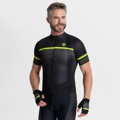 Koszulka rowerowa męska Rogelli Hero II. Czarne t-shirty sportowe męskie Rogelli, l, z elastanu, bez ramiączek, rowerowe. Za 345.00 zł.