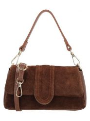 Charm Skórzana torebka w kolorze brązowym - 19 x 10 x 5 cm rozmiar: onesize. Brązowe torebki klasyczne damskie Charm, bez wzorów, z materiału, bez dodatków. Za 108.99 zł.