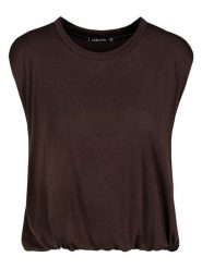 Sublevel Top w kolorze ciemnobrązowym rozmiar: M/L. Brązowe topy damskie Sublevel, l, bez wzorów, bez kołnierzyka. Za 105.38 zł.
