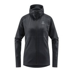 Bluza trekkingowa damska Haglöfs Skuta Hood. Czarne bluzy z kapturem damskie Haglöfs, m, z materiału. Za 179.99 zł.