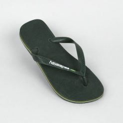 Japonki męskie Havaianas Logo. Białe klapki i japonki męskie Havaianas, z kauczuku. W wyprzedaży za 79.99 zł.