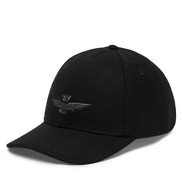 Czapka z daszkiem Aeronautica Militare. Czarne czapki męskie AERONAUTICA MILITARE, bez wzorów. Za 214.99 zł.