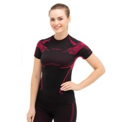 Koszulka termoaktywna Damska Brubeck DRY. Czarne bielizna termoaktywna damska Brubeck, xl, bez wzorów, z poliamidu. Za 129.99 zł.