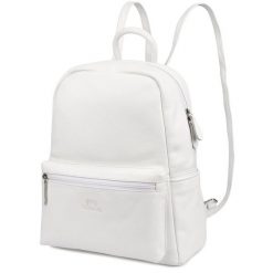 Plecak Skórzany Damski Elegancki Duży Włoska Skóra Biały Beltimore P16. Białe plecaki damskie bez wzorów, ze skóry, biznesowe. Za 359.99 zł.
