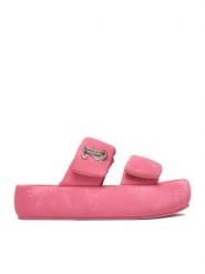 Juicy Couture Klapki CEO-WSS21515-06 Różowy. Czerwone klapki damskie Juicy Couture, bez wzorów, z materiału, bez obcasa. Za 249.99 zł.