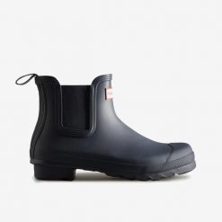 Buty damskie Hunter Boots Original Chelsea. Niebieskie obuwie trekkingowe damskie Hunter. Za 532.00 zł.