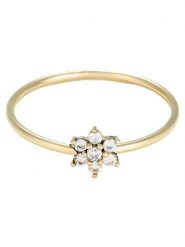 OR ÉCLAT Złoty pierścionek "Aster" z cyrkoniami rozmiar: 56. Żółte pierścionki damskie Or Éclat, z cyrkonią, złote. Za 434.99 zł.