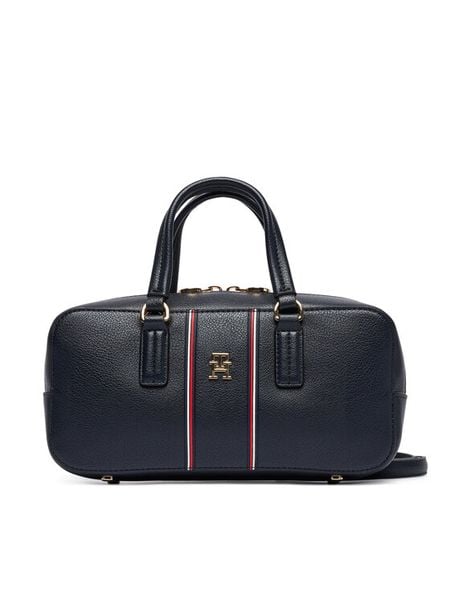 Tommy Hilfiger Torebka Th Daily Crossover Corp AW0AW18641 Granatowy. Niebieskie torebki klasyczne damskie Tommy Hilfiger, bez wzorów, ze skóry, bez dodatków. Za 649.99 zł.
