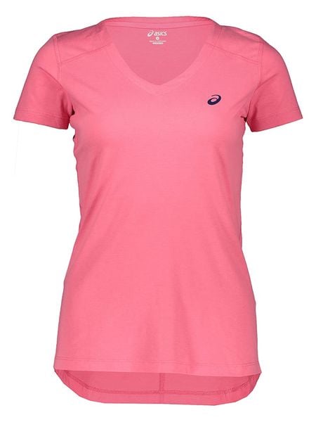 Asics Koszulka w kolorze różowym do biegania rozmiar: XL. Różowe bluzki sportowe damskie Asics, xl, bez kołnierzyka, bez ramiączek. Za 69.42 zł.
