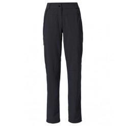 Spodnie turystyczne damskie Vaude Farley Stretch Pants III. Czarne spodnie materiałowe damskie Vaude, bez wzorów, z materiału. Za 529.90 zł.