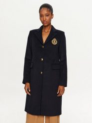 LAUREN RALPH LAUREN Płaszcz wełniany 297958509002 Granatowy Regular Fit. Niebieskie płaszcze damskie Lauren Ralph Lauren, na zimę, bez wzorów, z wełny. Za 1,999.00 zł.