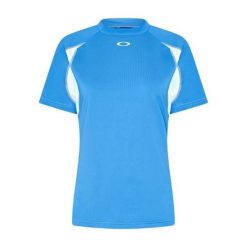 Oakley Koszulka Tech Mock Foa500573-600. Niebieskie bluzki sportowe damskie Oakley, m, ze skóry, bez kołnierzyka, bez ramiączek. Za 137.99 zł.