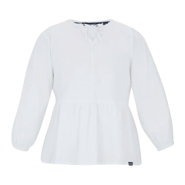 Bluzka damska Regatta Primden. Białe bluzki damskie Regatta, bez wzorów, z materiału, sportowe, bez kołnierzyka, bez ramiączek. Za 232.00 zł.