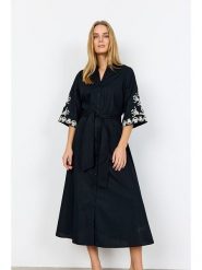 Soyaconcept Sukienka "Milly" w kolorze czarnym rozmiar: S. Czarne sukienki damskie Soyaconcept, s, bez wzorów, z bawełny, bez kołnierzyka, bez ramiączek, maxi. Za 188.40 zł.