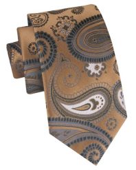 Klasyczny, Męski Krawat Alties - Odcienie Beżów, Duży Wzór. Krawaty i muchy męskie Alties, bez wzorów, z tkaniny, eleganckie. Za 49.00 zł.