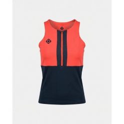 Damska koszulka techniczna SELMA – dekolt w serek lekka i oddychająca. Niebieskie t-shirty damskie IZAS, xl, bez wzorów, z materiału, bez kołnierzyka. Za 171.99 zł.