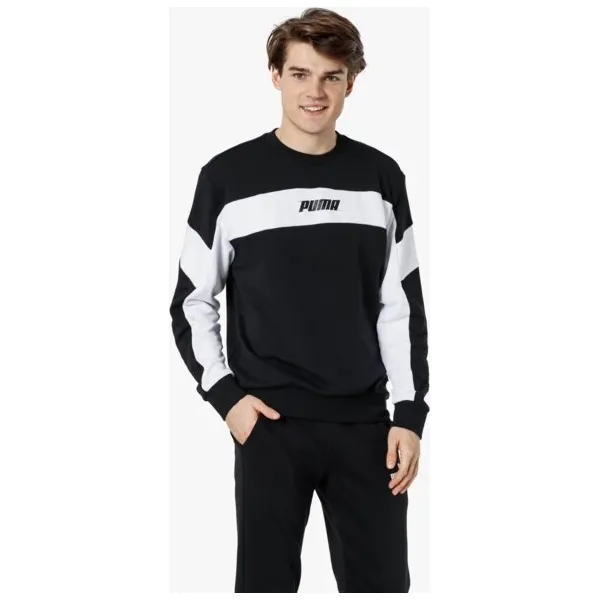 Puma Bluza Rebel Crew Tr , czarny, rozmiar XL. Czarne bluzy bez kaptura męskie Puma, m, z bawełny. W wyprzedaży za 199.99 zł.