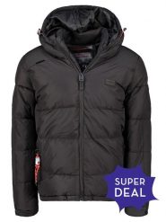 Geographical Norway Kurtka pikowana w kolorze czarnym rozmiar: L. Czarne kurtki męskie Geographical Norway, l, bez wzorów, bez kaptura. Za 320.63 zł.