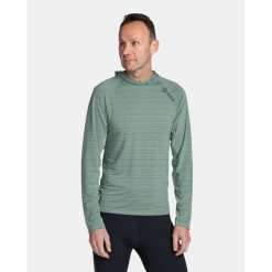 Męska bluza fitness Kilpi AILEEN-M. Zielone bluzy bez kaptura męskie Kilpi, bez wzorów, bez kołnierzyka, bez ramiączek. Za 174.18 zł.