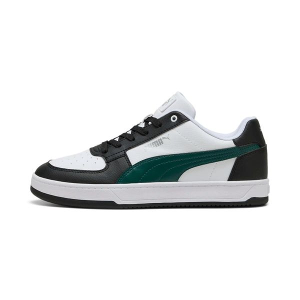 Buty męskie sportowe Puma CAVEN 2.0. Białe buty sportowe na co dzień męskie Puma, z jeansu, bez zapięcia, trekkingowe. Za 194.00 zł.