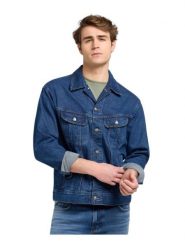 MESKA KURTKA JEANSOWA LEE RELAXED RIDER JACKET REACH 112371312. Kurtki męskie Lee, s, bez wzorów, z jeansu, bez kaptura. Za 319.99 zł.
