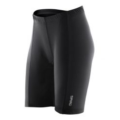 Damskie/wyściełane Spodenki Kolarskie. Czarne szorty damskie SPIRO, bez wzorów, sportowe. Za 155.99 zł.