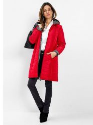 WITT WEIDEN Płaszcz pikowany w kolorze czerwono-szarym rozmiar: 40. Czerwone płaszcze damskie WITT WEIDEN, bez wzorów. Za 126.99 zł.