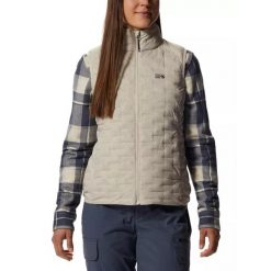Kamizelka damska Mountain Hardwear Stretchdown Light. Brązowe kamizelki damskie MOUNTAIN HARDWEAR, s, z puchu. Za 999.00 zł.