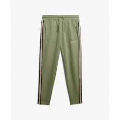 Spodnie dresowe Superdry Tech Cult. Zielone spodnie dresowe męskie Superdry., bez wzorów, z dresówki. Za 393.30 zł.