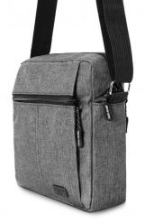 Męska Torebka Na Ramię - (Listonoszka) - Pako Jeans - Szara. Szare saszetki męskie Pako Jeans, z jeansu. Za 49.99 zł.
