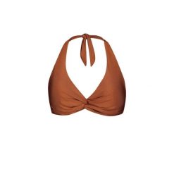 Kostium kąpielowy top z krzyżowym wiązaniem dla kobiet Barts Isla. Brązowe bikini damskie Barts, bez wzorów. Za 192.00 zł.