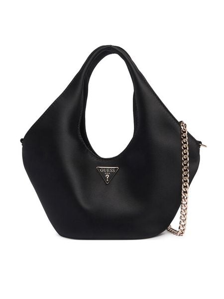 Guess Torebka Jewels Mini HWSG22 48750 Czarny. Czarne torebki wieczorowe Guess, z aplikacjami, z materiału, wizytowe, bez kołnierzyka, bez ramiączek. Za 414.99 zł.