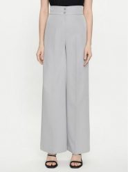 Maryley Spodnie materiałowe 24EB680/43LU Szary Wide Leg. Szare spodnie materiałowe damskie Maryley, bez wzorów, z materiału. Za 139.99 zł.