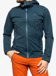 Kurtka z membraną męska Rab Kinetic 2.0 Jacket. Niebieskie kurtki treningowe męskie RAB, na wiosnę, l, bez wzorów, z materiału. Za 892.09 zł.