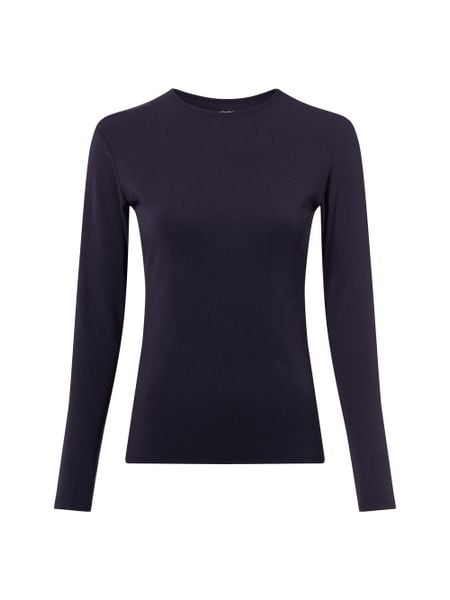 Brookshire Damska koszulka z długim rękawem Kobiety Sztuczne włókno niebieski jednolity, XXL. Niebieskie t-shirty damskie brookshire, xxl, bez wzorów, z tkaniny, bez kołnierzyka. Za 149.95 zł.