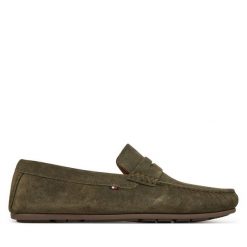 Mokasyny Tommy Hilfiger. Zielone mokasyny męskie Tommy Hilfiger. Za 389.99 zł.