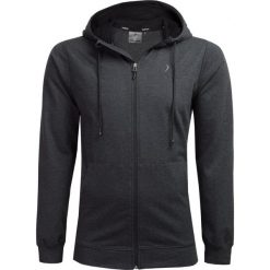 Bluza męska BLM601 - ciemny szary melanż - Outhorn. Szare bluzy z kapturem męskie Outhorn, m. W wyprzedaży za 69.99 zł.