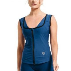 Kamizelka do pocenia się dla kobiet RDX W2. Niebieskie kamizelki damskie RDX SPORTS, s, z elastanu. Za 191.00 zł.