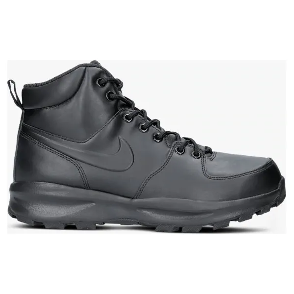 Nike Manoa Leather buty męskie, czarny, rozmiar 46. Czarne buty trekkingowe męskie Nike, z kauczuku, bez zapięcia, outdoorowe. Za 379.99 zł.