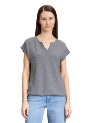 BETTY & CO Koszulka w kolorze granatowo-białym rozmiar: XL. Niebieskie t-shirty damskie Betty & Co., xl, bez wzorów, bez kołnierzyka. Za 65.45 zł.