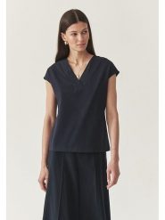 TATUUM Koszulka "Navix" w kolorze granatowym rozmiar: XXL. Niebieskie bluzki damskie Tatuum, xxl, bez wzorów, bez kołnierzyka, bez ramiączek. Za 96.37 zł.