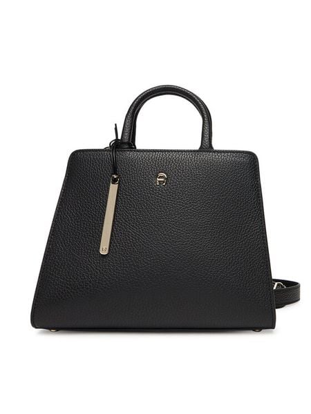 Aigner Torebka Cybill S 135170 Czarny. Czarne torebki klasyczne damskie Aigner, bez wzorów, ze skóry, bez dodatków. Za 3,039.00 zł.